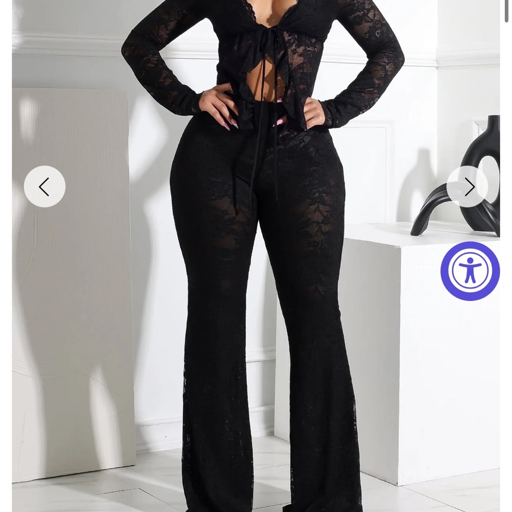 2 Piece Lace Top & Bottom